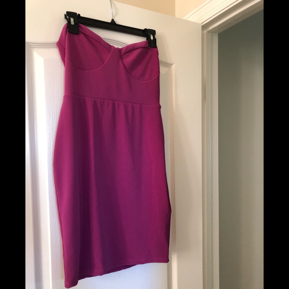 Women strapless cocktail dress